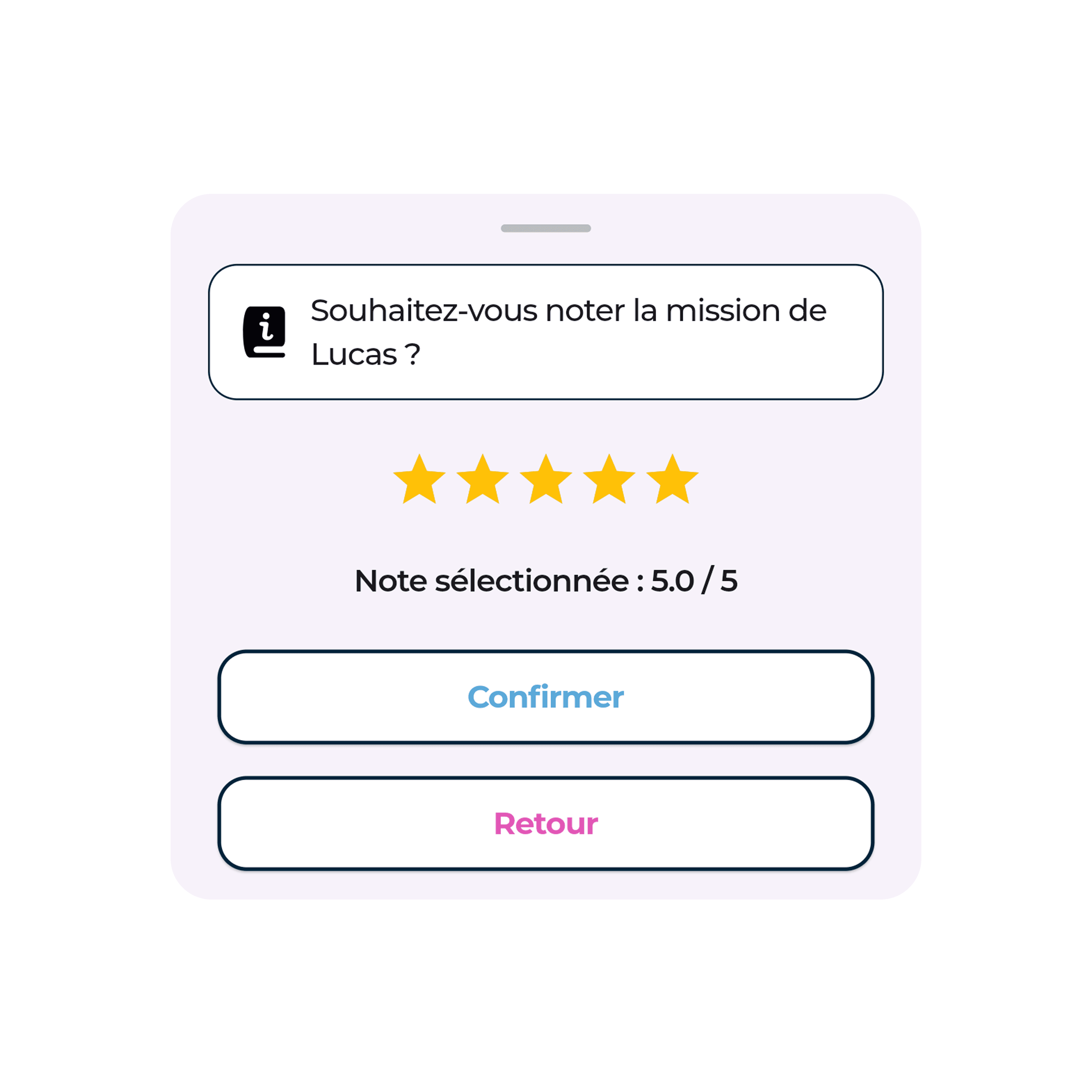 Système d'évaluation et de confiance