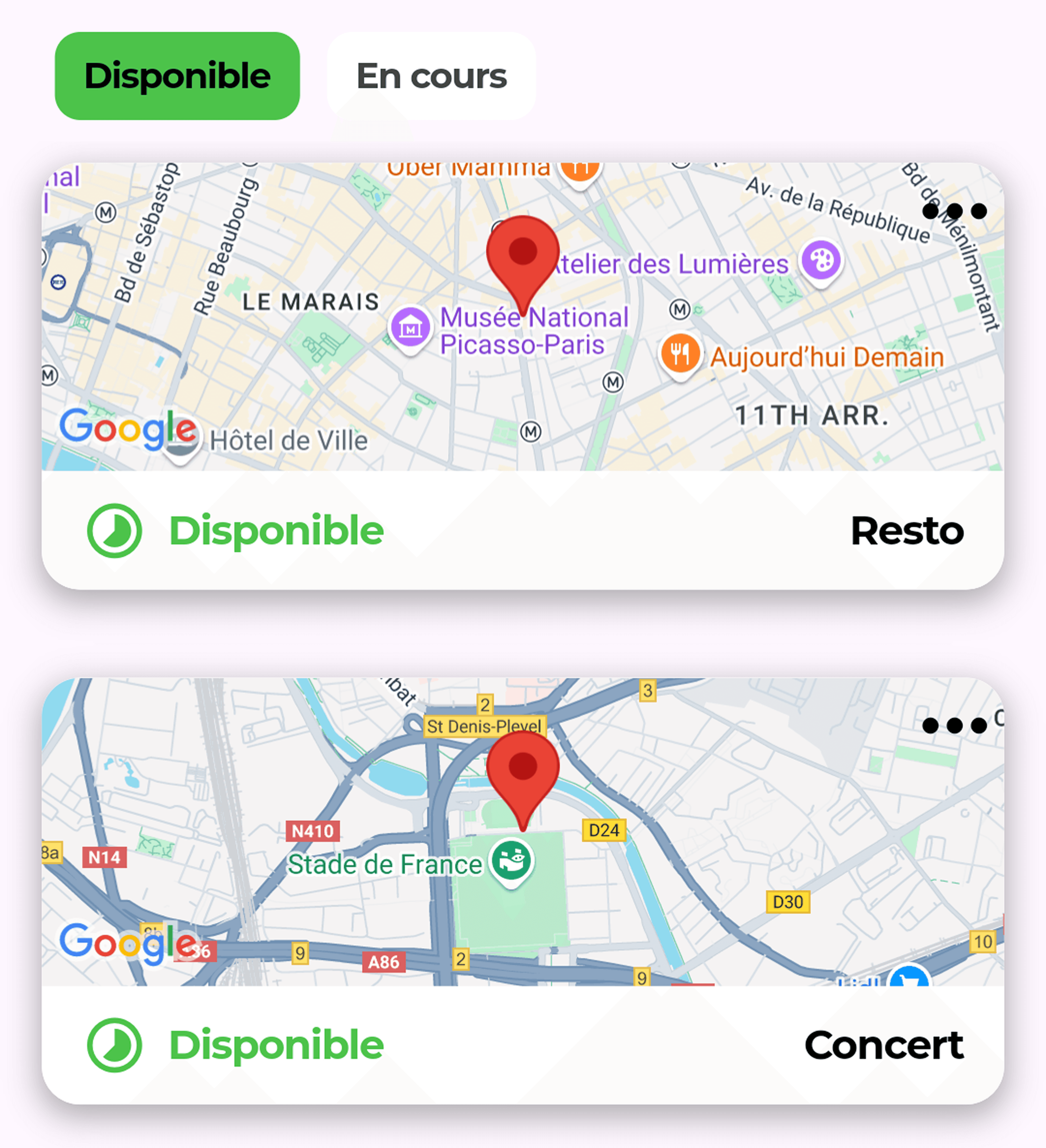 LineUp App - Mode Utilisateur